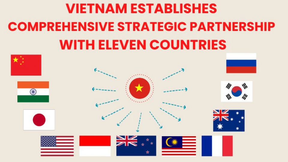 Eleven comprehensive strategic partners of Vietnam